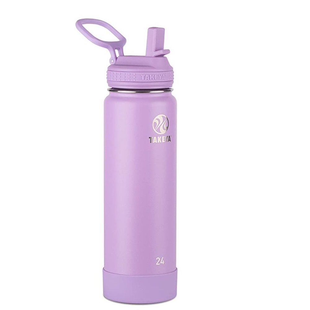 Takeya Actives Insulated Stainless Steel Water Bottle with Straw Lid